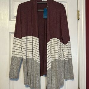NWT market & spruce open cardigan
